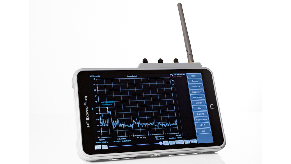 RF Venue Unveils RF Explorer Pro Touchscreen Spectrum Analyzer