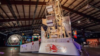 Luna Luna, an art-oriented amusement park, includes a Jean-Michel Basquiat-created ferris wheel.