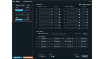 LAMA NDI-Enabled AoIP Software Interface