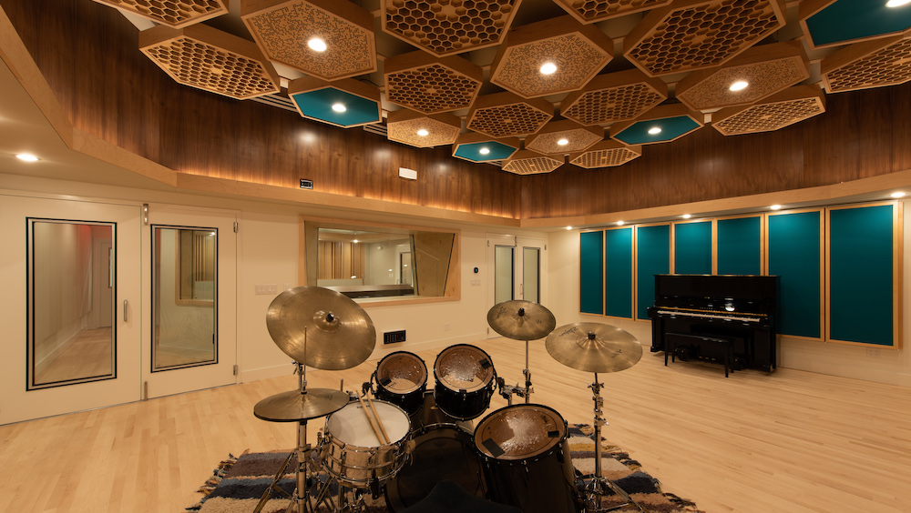 Suntone Recording Studio's sizable live room.