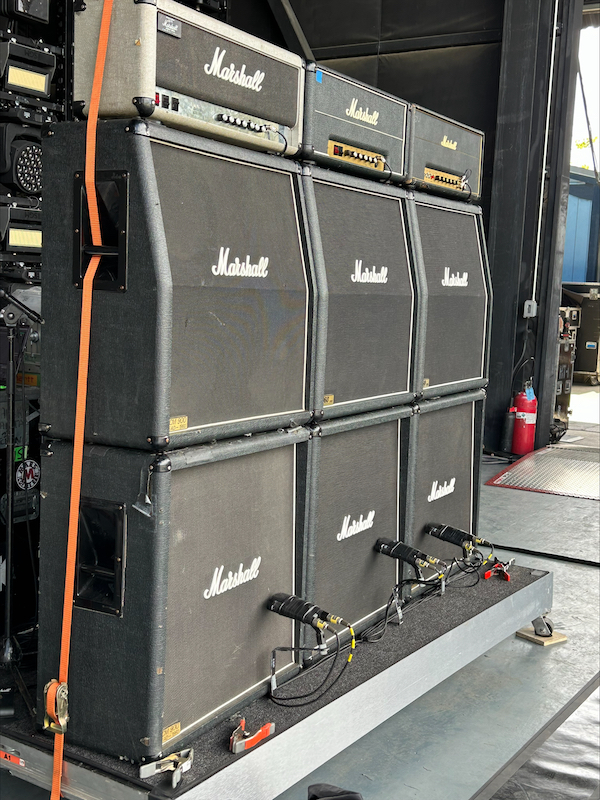 After trying different options, the guitar and bass were captured with traditional Shure SM57s and Sennheiser 421s. PHOTO: Courtesy of Toby Francis.