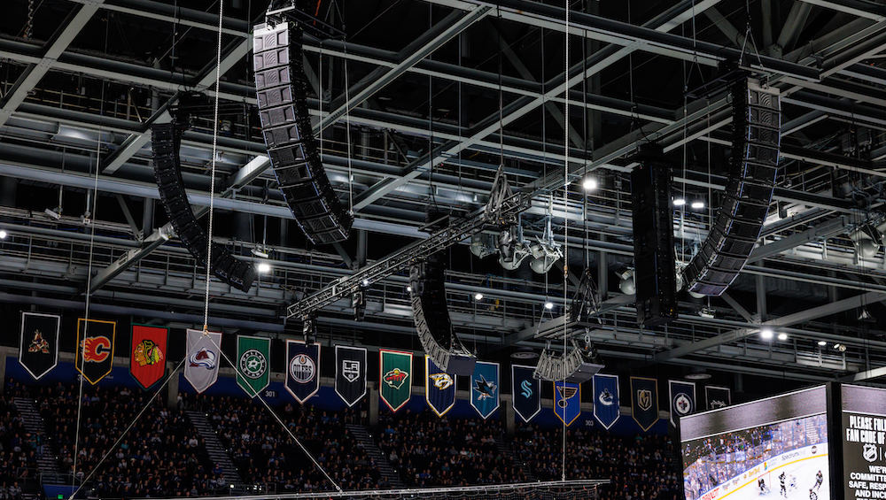 The Amalie Arena has a new Meyer Sound Panther system. Photo: Casey Brooke Lawson/Tampa Bay Lightning.