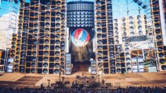 Dead & Company’s 30-date residency at Sphere in Las Vegas uses the venue’s giant LED screen to recreate key parts of The Grateful Dead’s history, including the legendary Wall of Sound P.A. Photo: Rick Fury/Sphere Entertainment