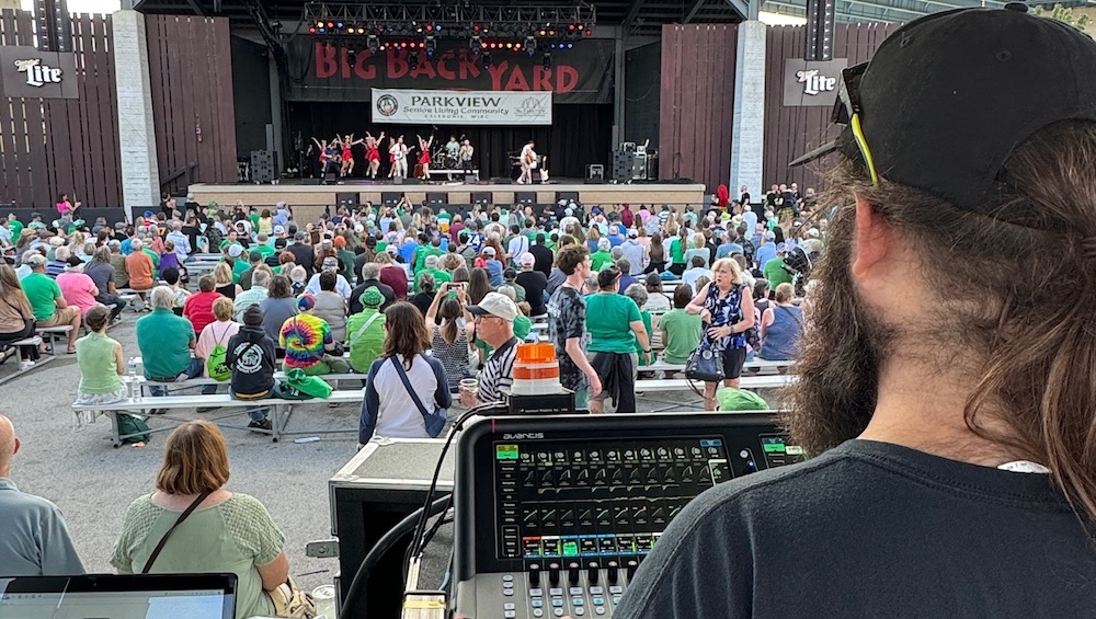 An Allen & Heath Avantis console was used at the Briggs & Stratton stage at Milwaukee Irish Fest this year.