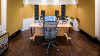 Music mixer Robin Hunt's recently completed studio.