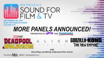 Four new panels discussing Hollywood Film Scores and the recent hits Deadpool & Wolverine, Godzilla x Kong: The New Empire, and Alien: Romulus will be presented by Avid and Sweetwater.