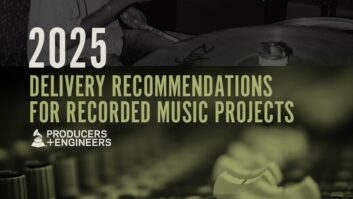 2025 Delivery Recommendations for Recorded Music Projects.