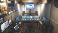 The new fully loaded M3 Phoenix immersive audio remote recording truck, with custom Lawo console and unique 5.1.4+4.0 Genelec monitor system. PHOTO: Courtesy Joel Singer/Music Mix Mobile.