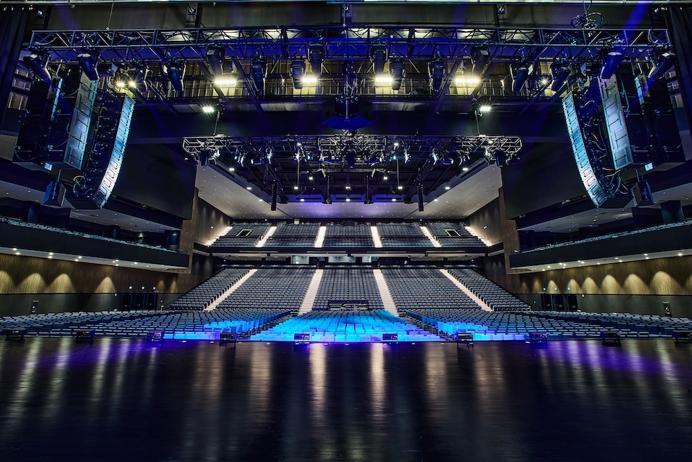 Great Canadian Casino Resort Toronto's new venue, The Theater, sports a massive Meyer Sound Panther system. Photo: Neal Burstyn, ntbCreative.