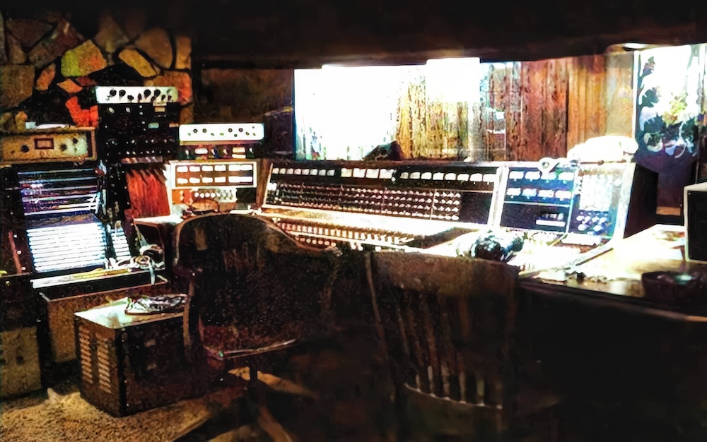 The rebuilt Record Plant Studio B in 1972, with a new API console that included Quad monitoring capability. Photo: Robert Margouleff; colorization by Dan Salt.