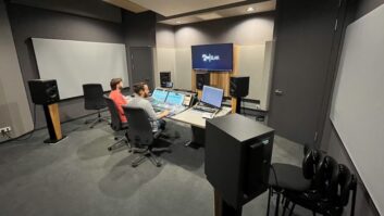 Studio B at the university’s Institute of Composition, Sound and Music Production.