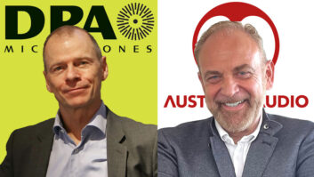 DPA Microphones CEO Kalle Hvidt Nielsen (left) and Martin A. Seidl, Austrian Audio CEO and shareholder.