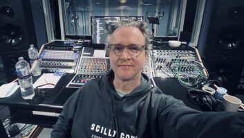 Greg Wells takes a selfie inside the Elstree control room, a pro-level recording studio built on the Wicked soundstage that features Avid S6 control and PMC monitoring. Photo: Courtesy of Greg Wells.