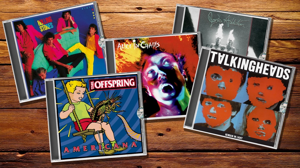 Just a few of the many hit albums produced or engineered by Dave Jerden. Image: Future.