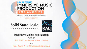 SSL and Kali Audio Return to Mix LA With Full-Blown Immersive Music Setup